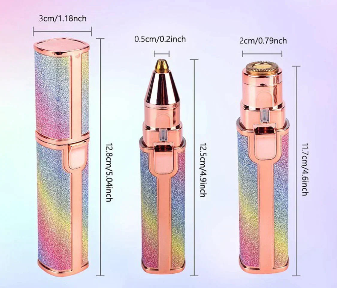 أداة تشذيب الحواجب وحلاقة الشعر 2 في 1 