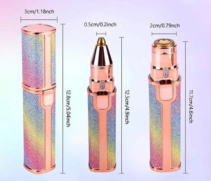 أداة تشذيب الحواجب وحلاقة الشعر 2 في 1 