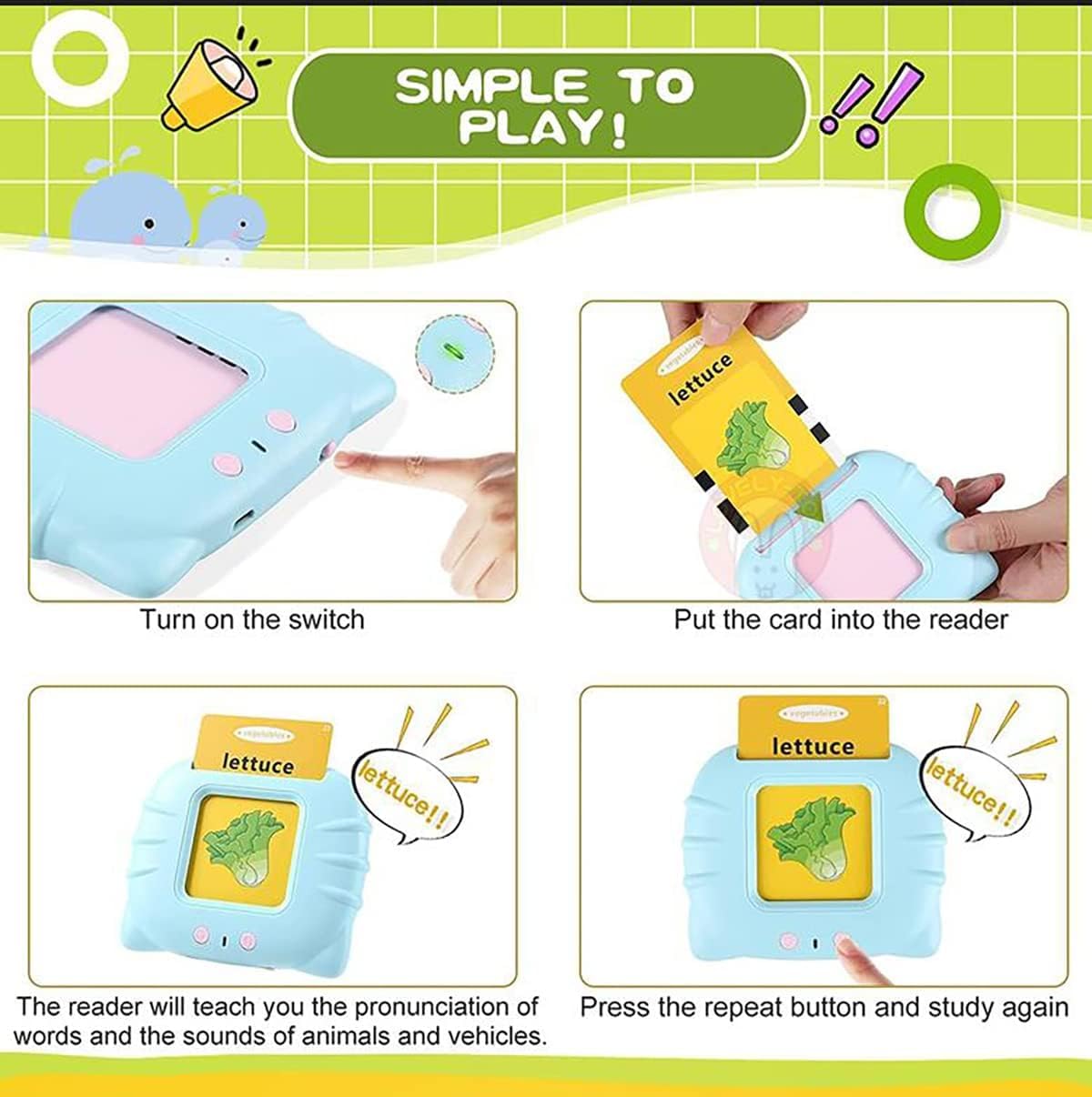 Talking Flash Cards Learning Toy