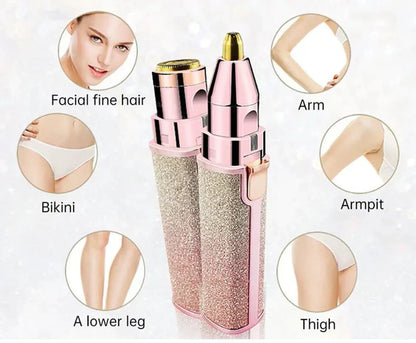 أداة تشذيب الحواجب وحلاقة الشعر 2 في 1 