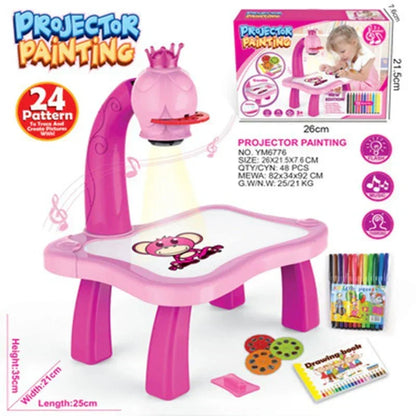 LED Projector Art Painting Table for Kids - Smart Drawing Toy Dubai UAE
